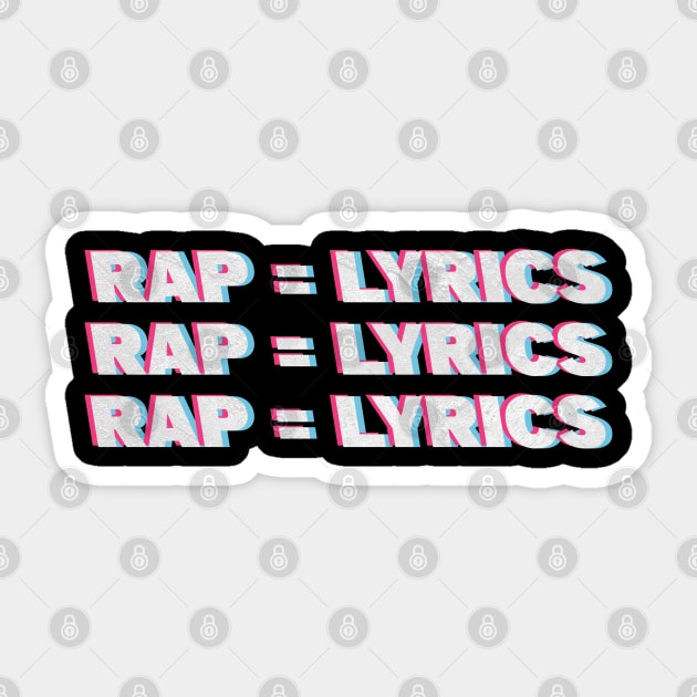 Rap is lyrics Sticker by Barotel34